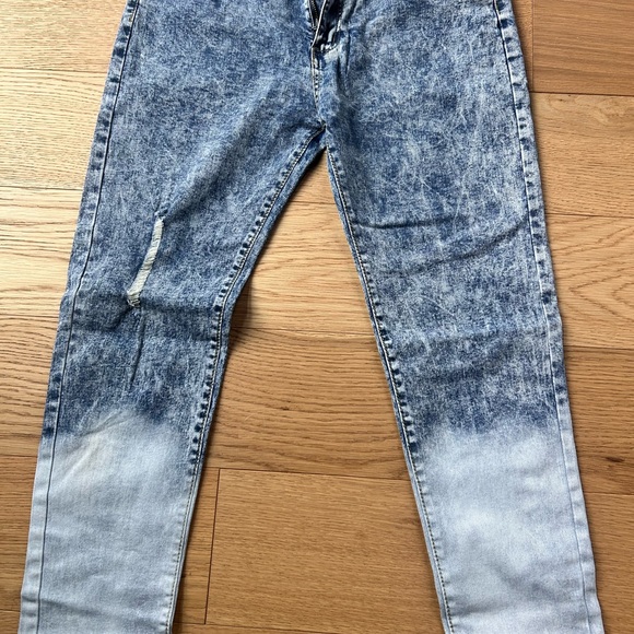 NEW Men’s Distressed Vintage Retro Stretch Skinny Jeans - Picture 4 of 5